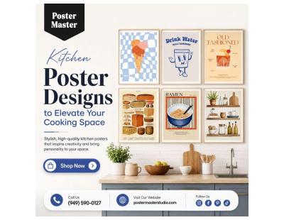Kitchen Poster Designs to Elevate Your Cooking Space