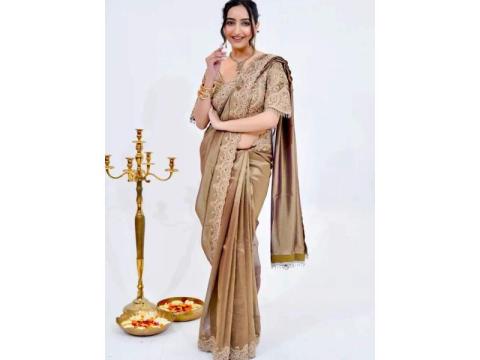 Premium Gold Kundan Banarasi Saree Range