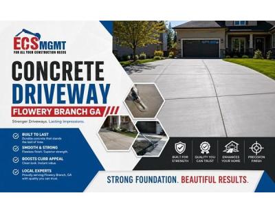Concrete Driveway Flowery Branch GA