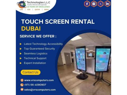 Interactive Touch Screen Rental Dubai for Events