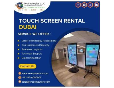 Interactive Touch Screen Rental Dubai for Events