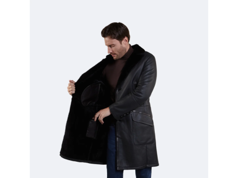 Men's Shearling Jacket – Luxury Warmth & Classic Style