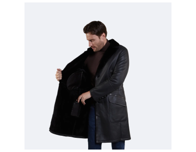 Men's Shearling Jacket – Luxury Warmth & Classic Style