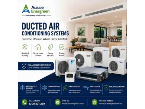 ❄️ Ducted Air Conditioning Systems – Whole-Home Comfort Starts Here!