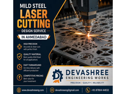 Mild Steel Laser Cutting Design Service in Ahmedabad