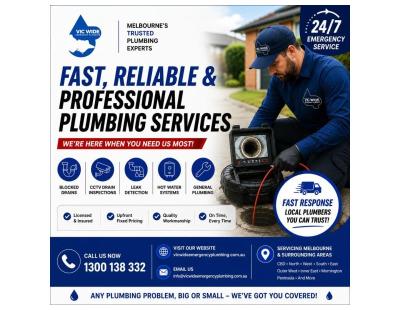 24/7 Emergency Plumber Melbourne | Blocked Drains & Leak Detection