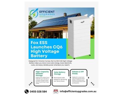 🔋 Fox ESS CQ6 High Voltage Battery – From $X,XXX Installed*