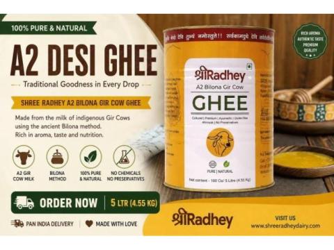 Buy Pure A2 Desi Ghee Online | Shree Radhey