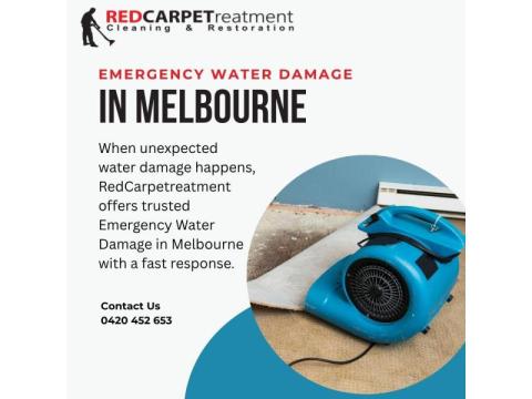 Fast Emergency Water Damage in Melbourne | RedCarpetreatment