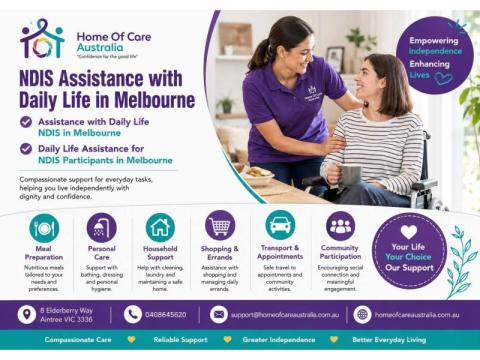 NDIS Assistance with Daily Life in Melbourne – Caring Support