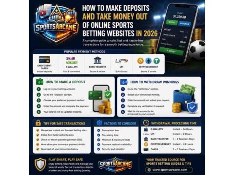 Online Sports Betting Payments Guide: Deposits and Withdrawals Explained