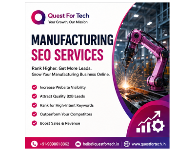 Quest For Tech – SEO Company for Manufacturing Industry