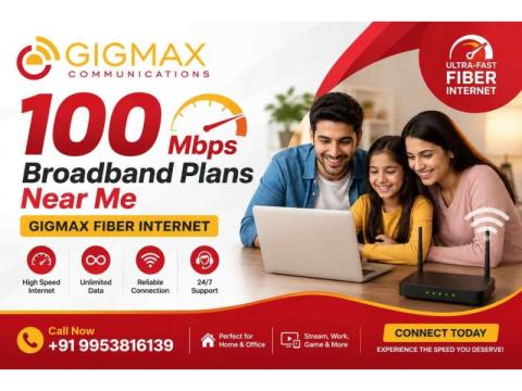 100 Mbps Broadband Plans Near Me | GIGMAX Fiber Internet
