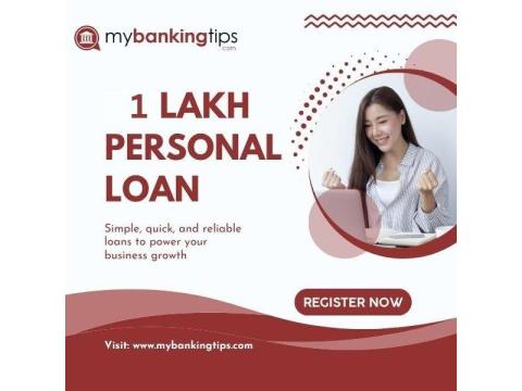 Check Eligibility and Apply for a 1 Lakh Personal Loan