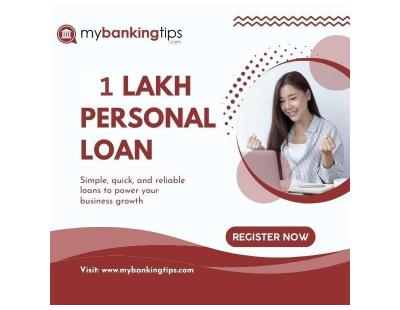 Check Eligibility and Apply for a 1 Lakh Personal Loan