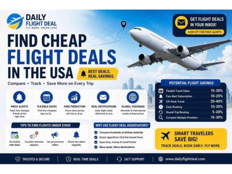 Best Websites to Find Cheap Flight Deals in the USA | Daily Flight Deal