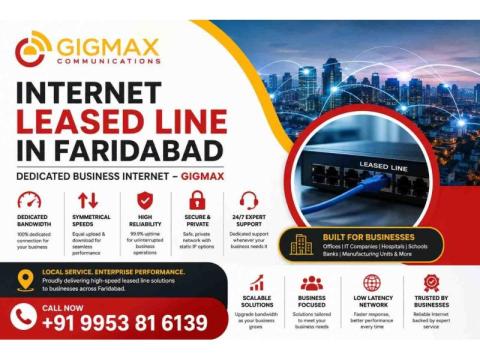 Internet Leased Line in Faridabad | Dedicated Business Internet – GIGMAX
