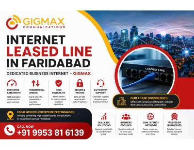 Internet Leased Line in Faridabad | Dedicated Business Internet – GIGMAX