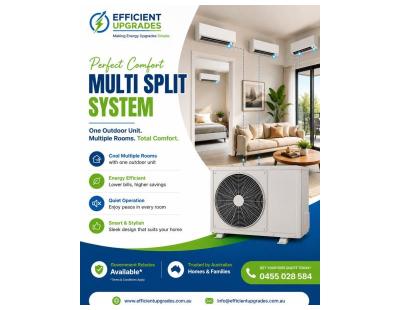 Upgrade to a Multi Split Air Conditioning System!