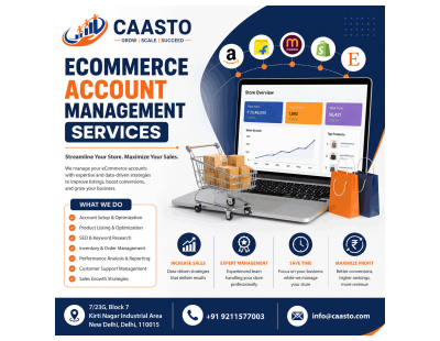 Boost Online Sales with Caasto Ecommerce Account Management Services Experts