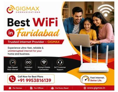 Best WiFi in Faridabad | Trusted Internet Provider – GIGMAX