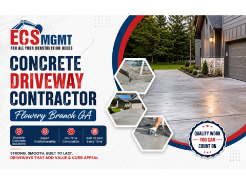 Concrete Driveway Contractor Flowery Branch GA