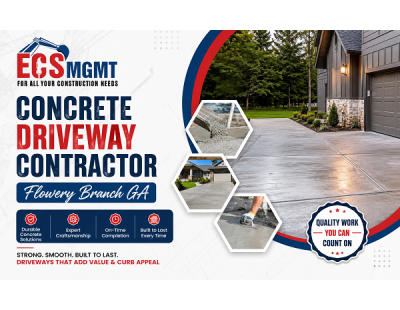 Concrete Driveway Contractor Flowery Branch GA