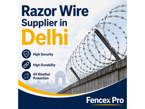 Razor Wire Supplier in Delhi | Premium Security Razor Wire & Installation Services