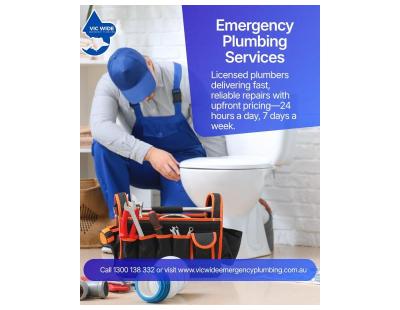 24/7 Emergency Plumbing Services in Melbourne | Vic Wide