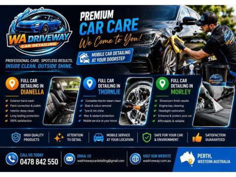 Full Car Detailing in Thornlie | Mobile Detailing Experts