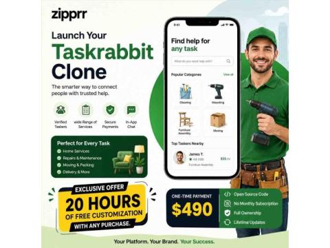 19+ Payment Gateways: Zipprr Taskrabbit Clone, $490