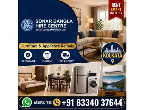 Complete Furniture and Appliance Rental Solutions in Kolkata | Fast Delivery & Flexible Plans