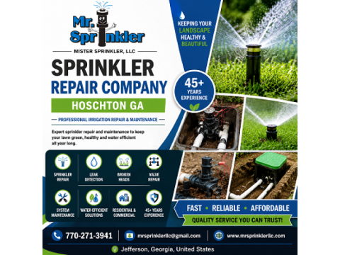 Sprinkler Repair Company Hoschton GA