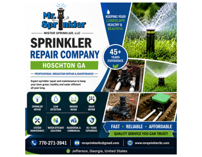 Sprinkler Repair Company Hoschton GA