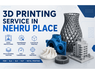 3D Printing Service in Nehru Place – Fast Prototyping & Custom 3D Printing Solutions