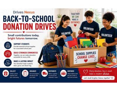 Back-to-School Donation Drive Management – Drives Nexus
