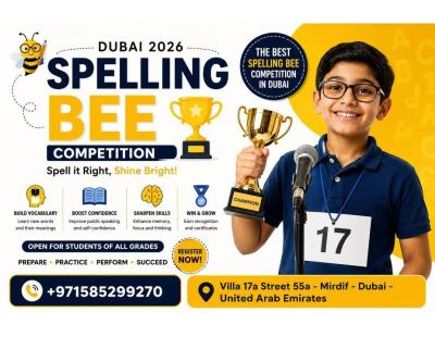 Spelling Bee Competition in Dubai 2026: Join the Best Spelling Bee Contest for Young Learners