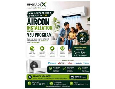 ❄️ Upgrade to Energy-Efficient Air Conditioning with VEU Rebates!