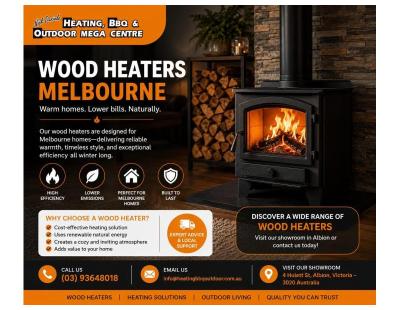 Stylish Wood Heaters Melbourne with High Heating Performance