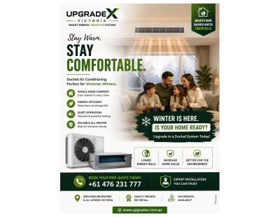 Stay Warm This Winter with Energy-Efficient Ducted Air Conditioning!