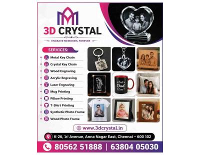 Are You Looking For Best Personalized 3D crystal gifts in Chennai?