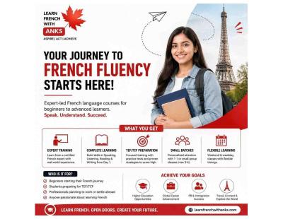 French Language Courses for Beginners & TEF/TCF Preparation
