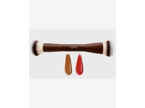 Best Liquid Foundation Brush for Everyday Makeup USA – Dual-Ended Complexion Brush by Azha Brushes