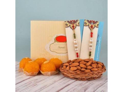 Buy Affordable Rakhi with Sweets Combo Online
