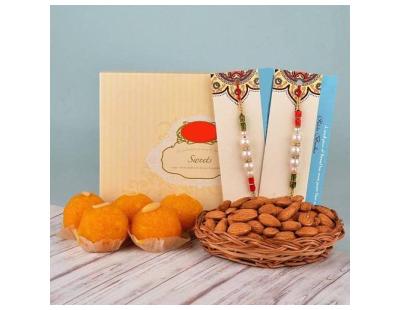 Buy Affordable Rakhi with Sweets Combo Online