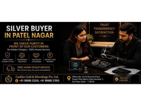 Silver Buyer In Patel Nagar with Free Silver Value Check