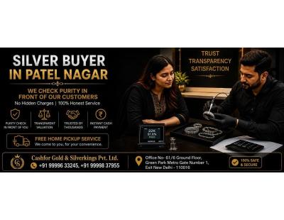 Silver Buyer In Patel Nagar with Free Silver Value Check