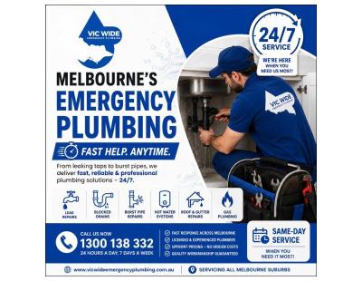 24/7 Emergency Plumber Melbourne | Fast & Reliable Plumbing Services