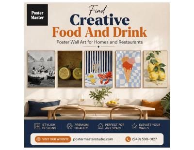 Find Creative Food And Drink Poster Wall Art for Homes and Restaurants