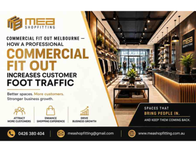 Commercial Fit Out Melbourne | Increase Customer Foot Traffic with MEA Shopfitting
